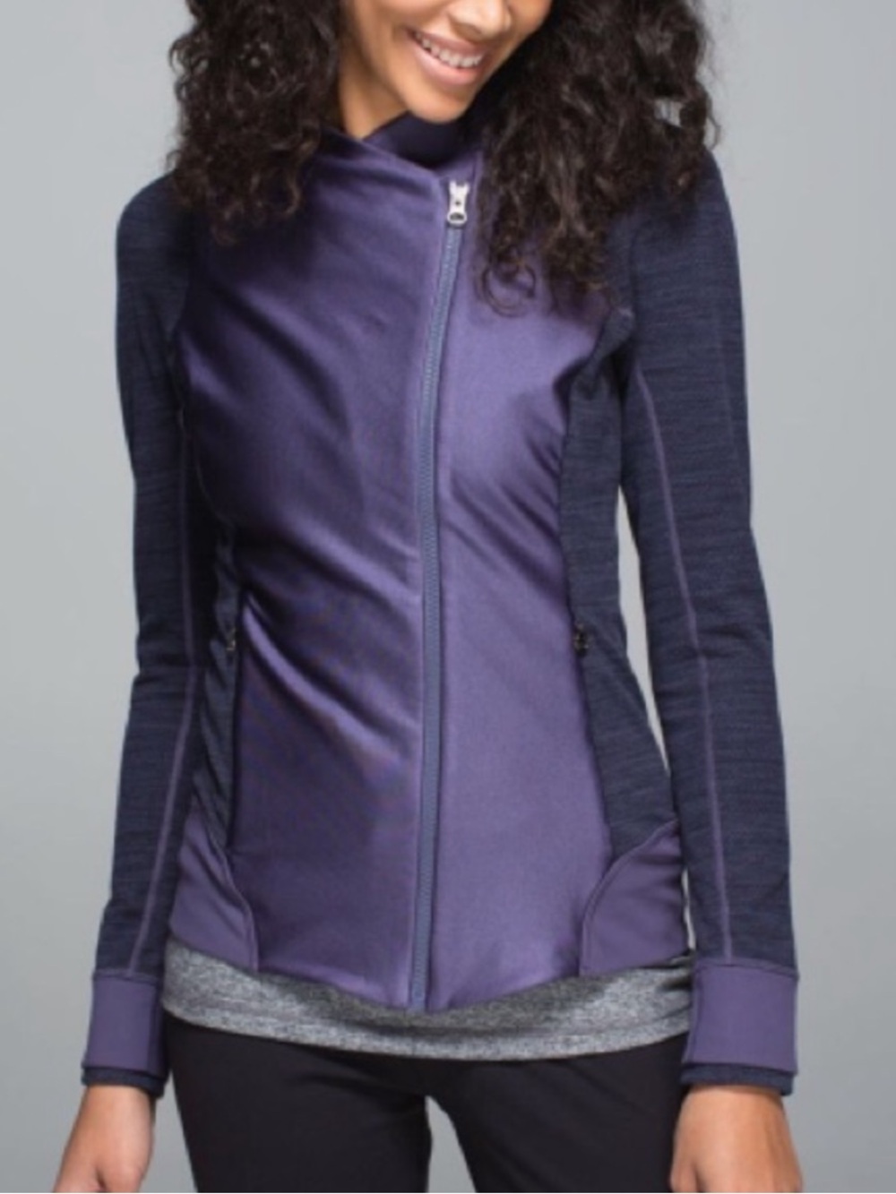 Lululemon Emerge Renewed Jacket Nightfall / Diamond Jacquard Space Dye Size 2